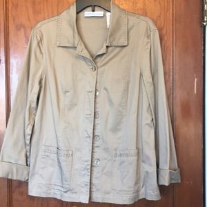 First Issue Tan Blazer Large w/ embroidery